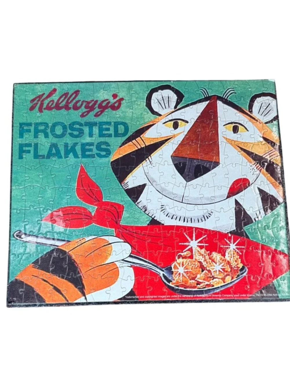 Vintage Kellogg's Frosted Flakes Tony The Tiger Wall Decor Puzzle Art Plaque